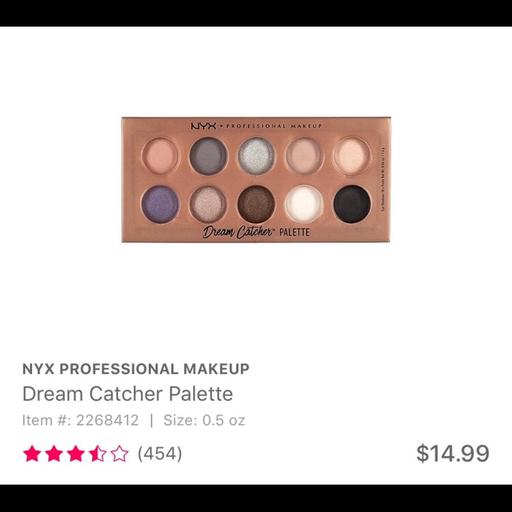 NYX professional makeup eyeshadow palette NEW